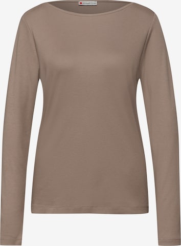 STREET ONE Shirt in Brown: front