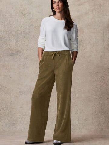 Next Wide Leg Hose in Grün