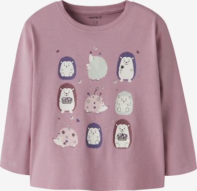 NAME IT Majica 'NMFVEEN' veličine 92 u menta / sivkasto ljubičasta (mauve) / tamno ljubičasta / bijela, Pregled proizvoda