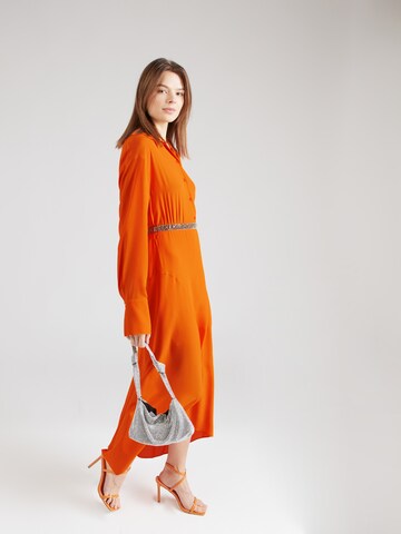 PATRIZIA PEPE Košilové šaty – oranžová