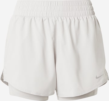 NIKE - Regular Calças de desporto em cinzento: frente