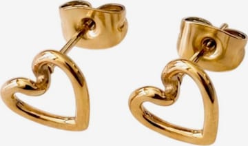 PURELEI - Brincos 'Hearts Of Love' em ouro: frente