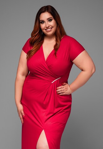 Ombre Avondjurk in Rood