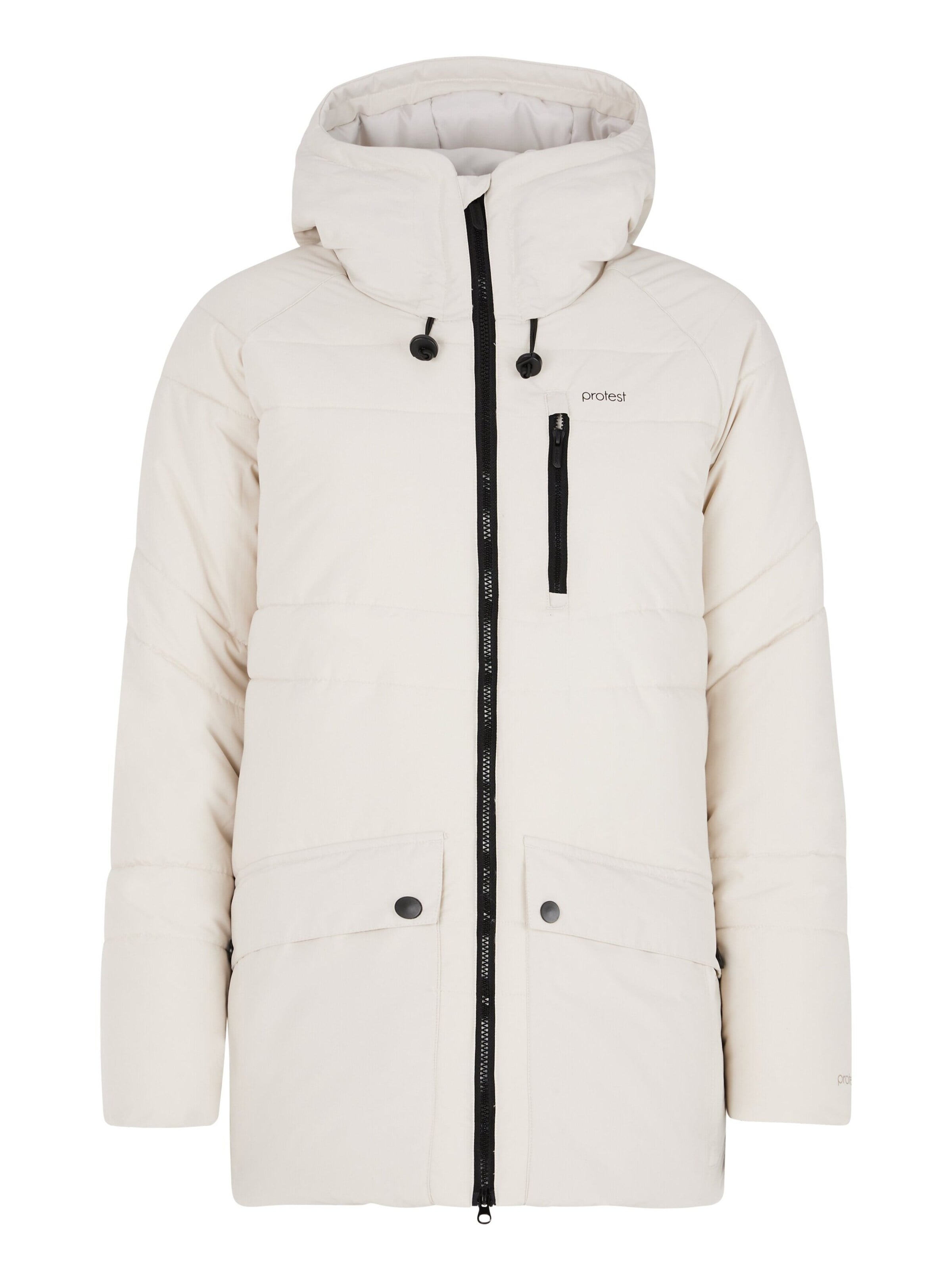PROTEST Winterjacke 'PRTMAGI'‌‌‌ in Weiß: Vorderseite