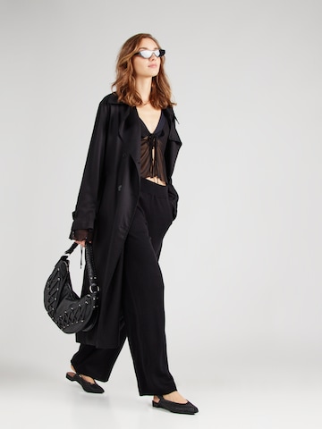 SELECTED FEMME - Pierna ancha Pantalón 'SLFHELLA' en negro
