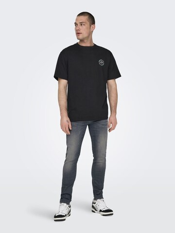 regular Jeans di Only & Sons in grigio