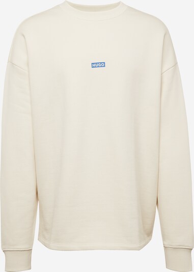 HUGO Sweatshirt 'Naviu' em azul real / branco natural, Vista do produto