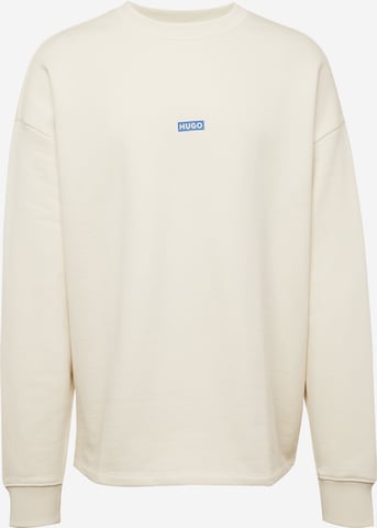 Sweat-shirt 'Naviu' HUGO Blue en blanc : devant