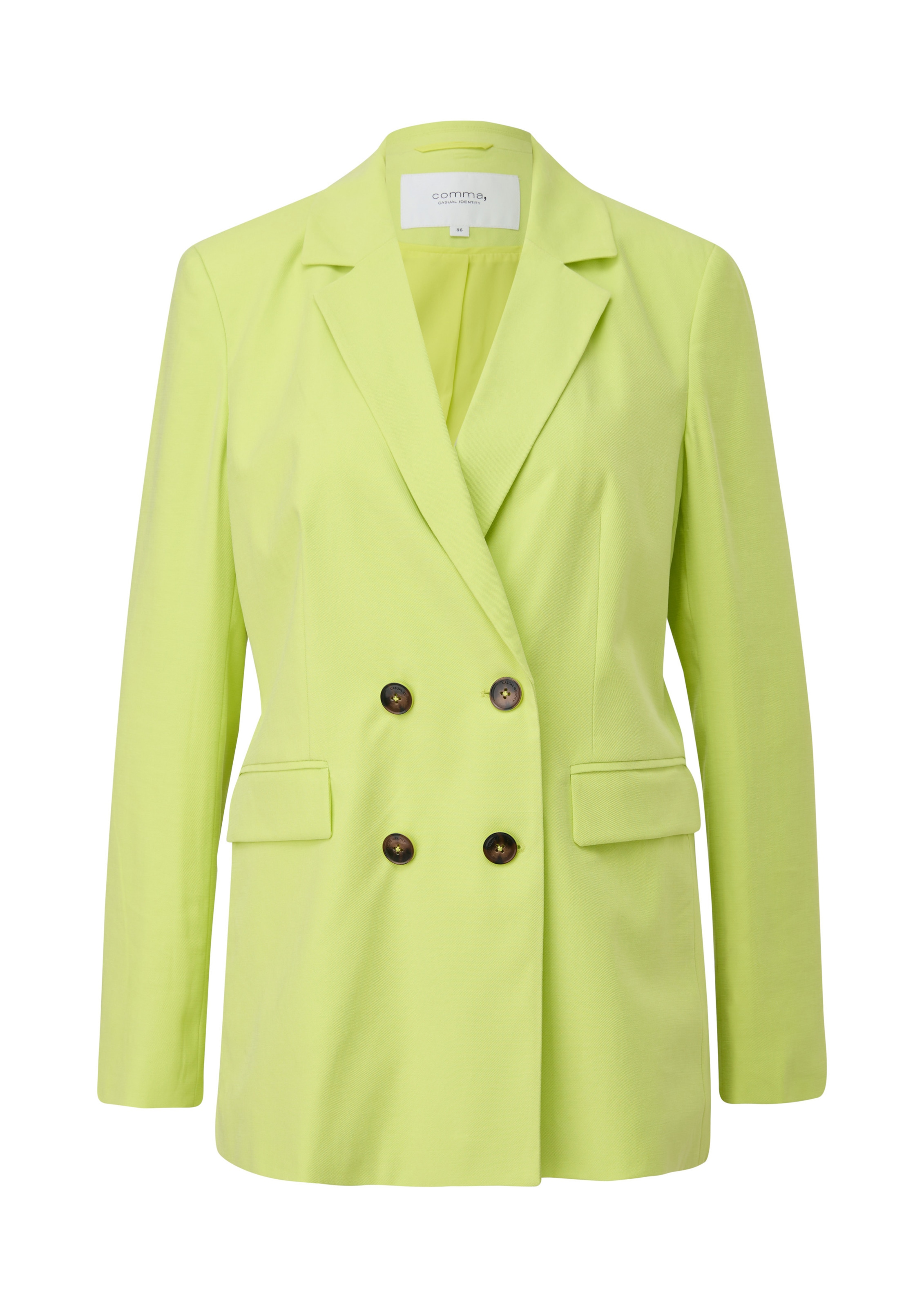 comma casual identity Blazer in Yellow: front
