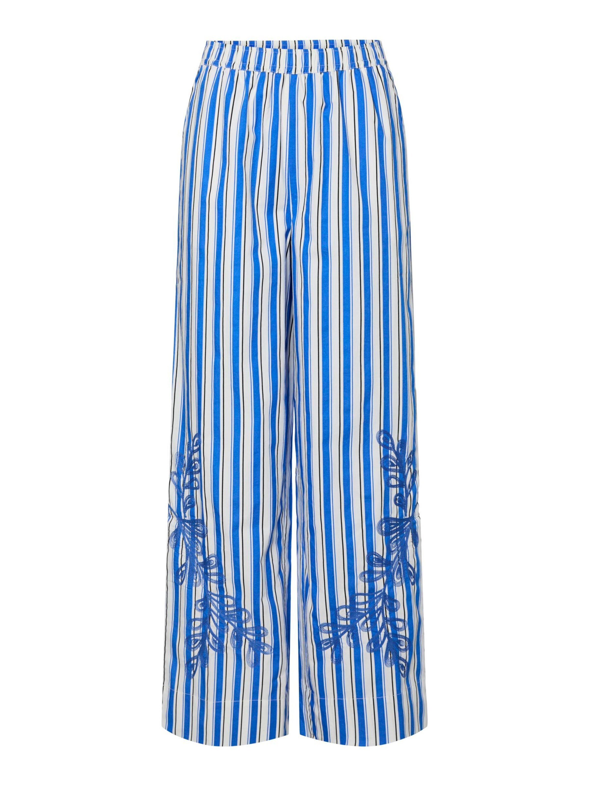 YAS Pantalón 'YASTIMO ' en 38 en azul / negro / blanco, Vista del producto