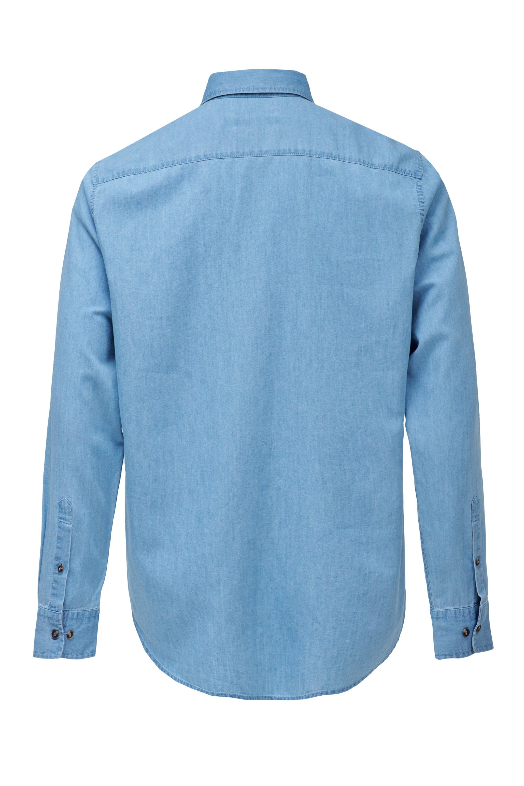 Salsa Jeans Regular fit Button Up Shirt in Blue