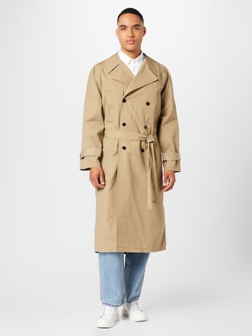 Manteau mi-saison 'Jeremy' WEEKDAY en beige : devant