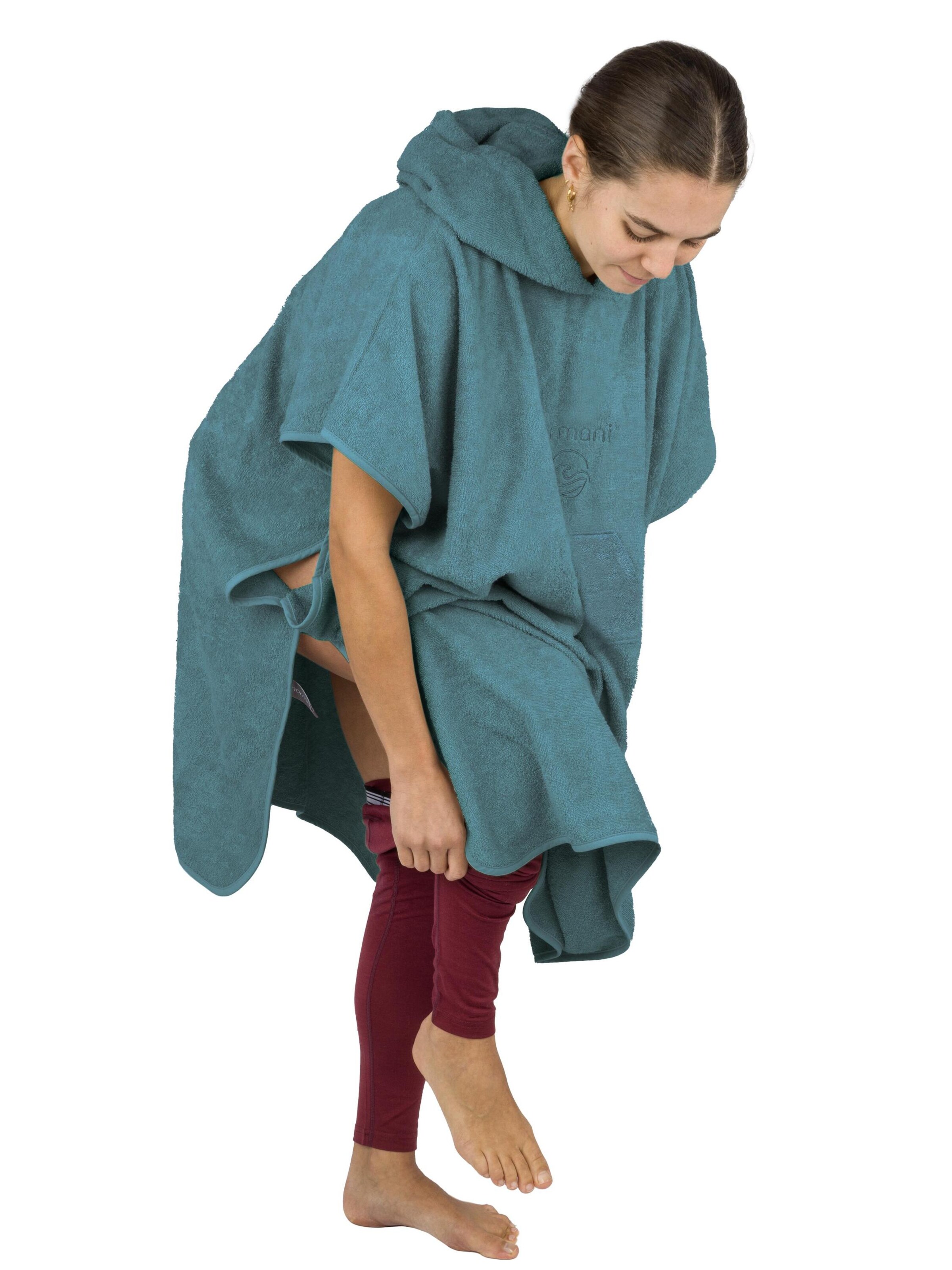 normani Short Bathrobe 'Sitra' in Green