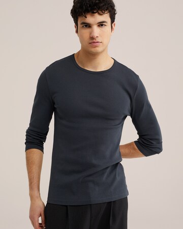 T-Shirt WE Fashion en bleu : devant