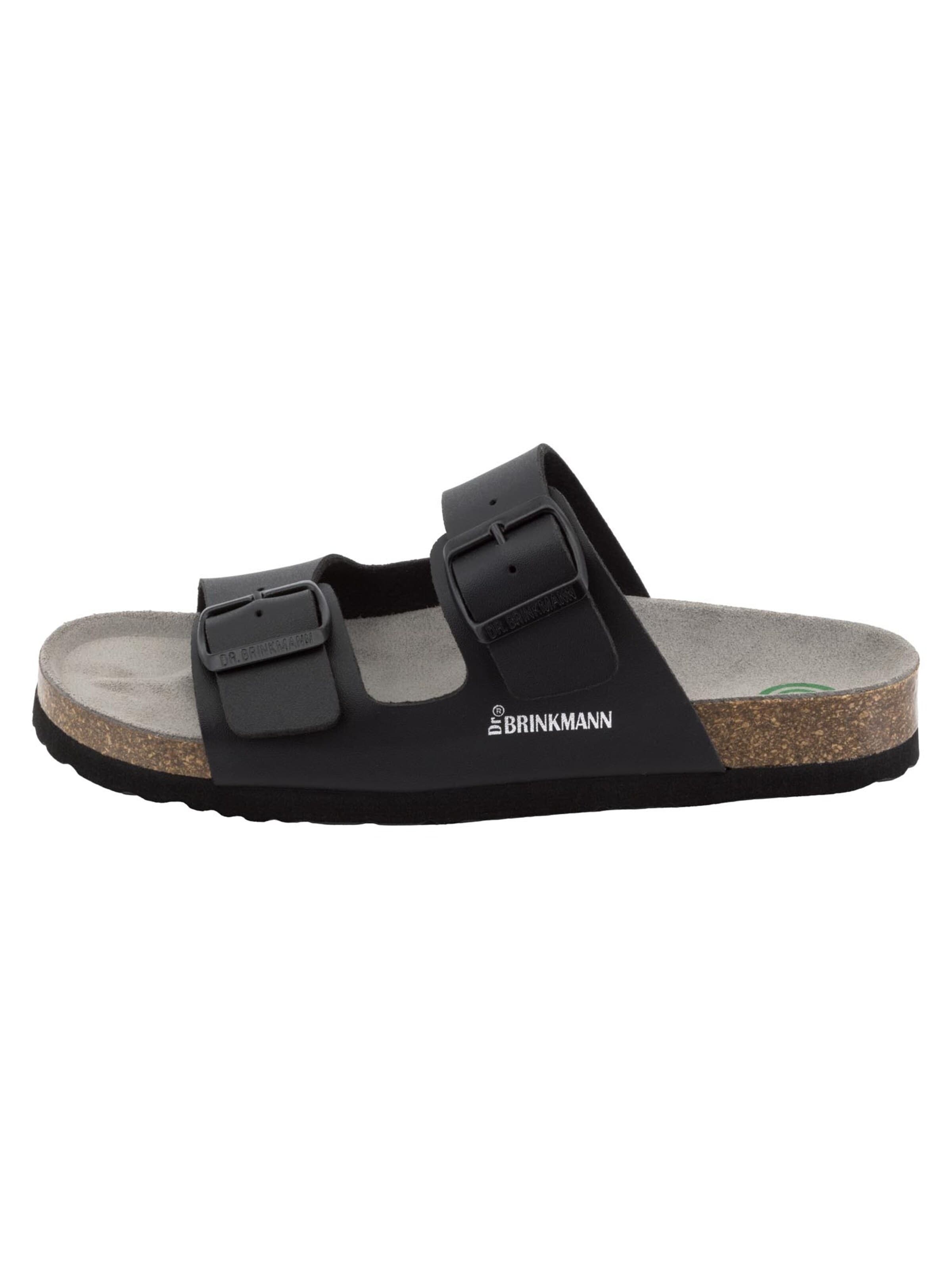 DR. BRINKMANN Pantolette 'Bonillo'‌‌‌‌‌‌‌ in Schwarz: Vorderseite