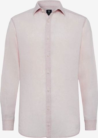 Boggi Milano Regular Fit Hemd in Pink: Vorderseite