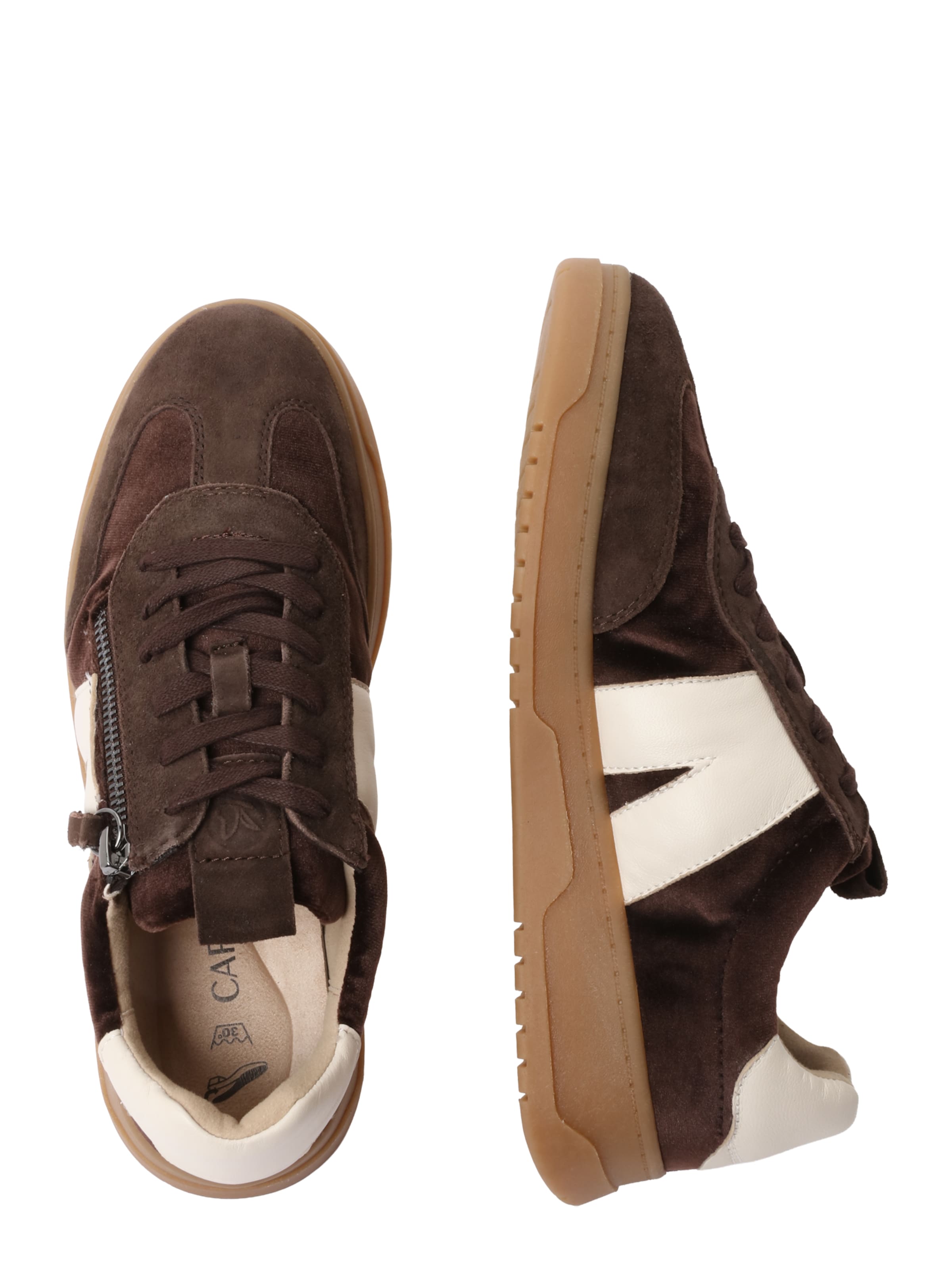 Baskets basses 'FAYE' CAPRICE en marron