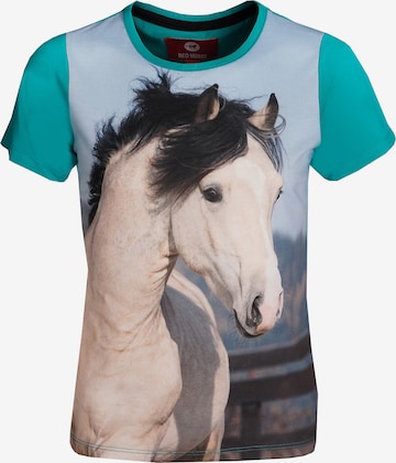 RED HORSE T-Shirt für Mädchen in Blau: predná strana