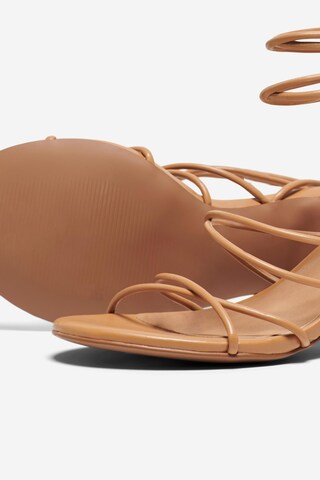 Sandales à lanières 'ARIA-1' ONLY en marron