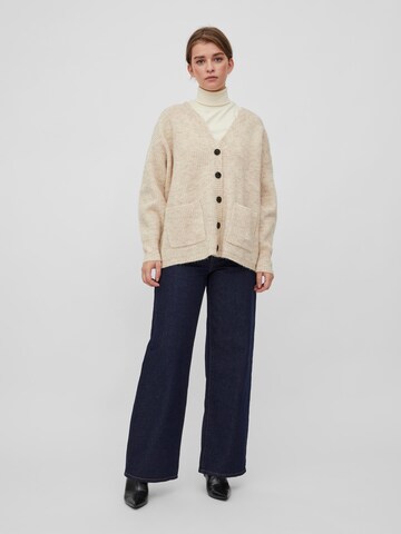 VILA Knit Cardigan 'Epaline' in Beige