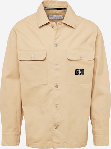 Calvin Klein Jeans Between-Season Jacket in Beige: front