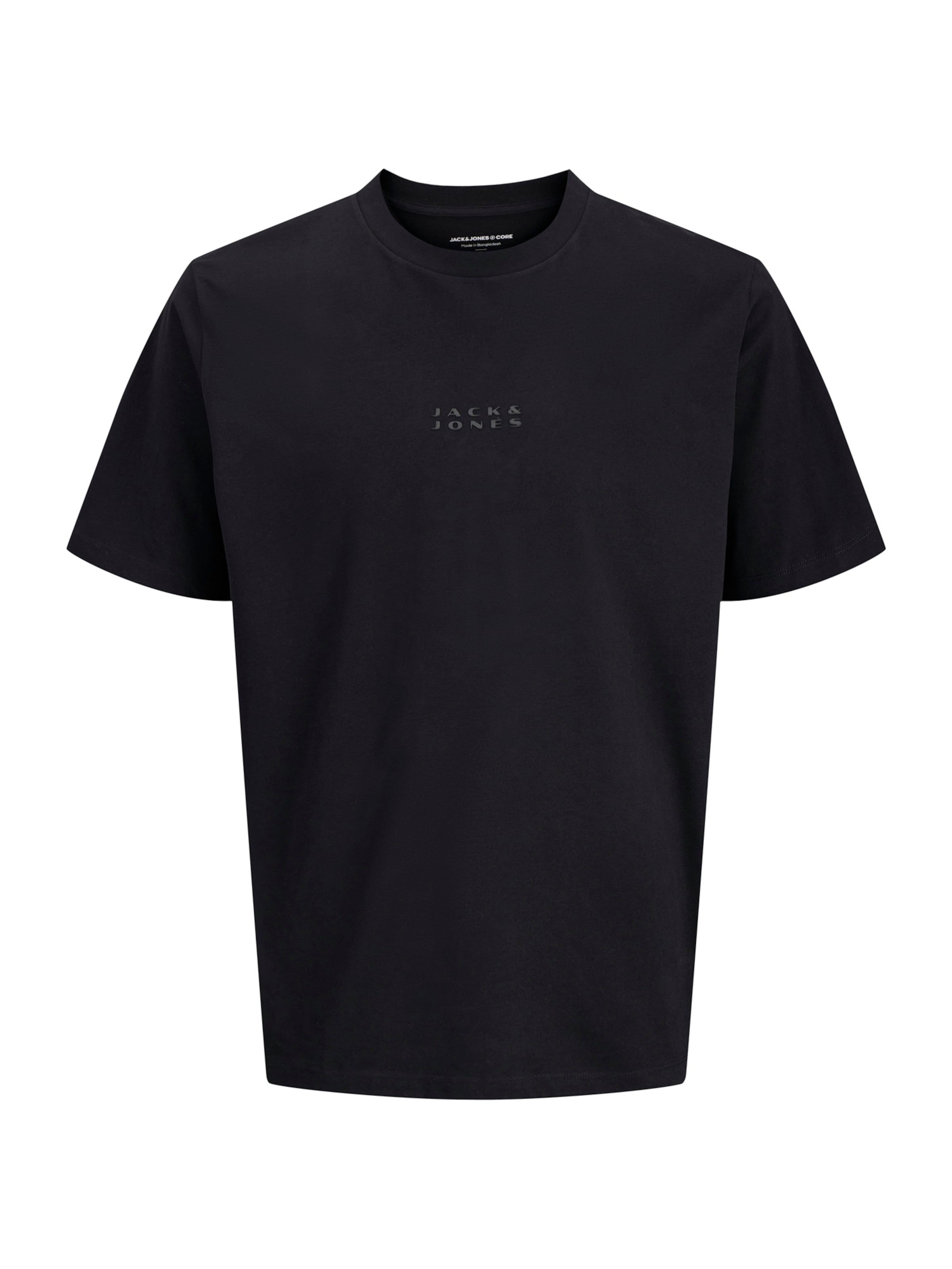 Jack & Jones Plus Majica 'JCOPOINT' | črna barva: sprednja stran