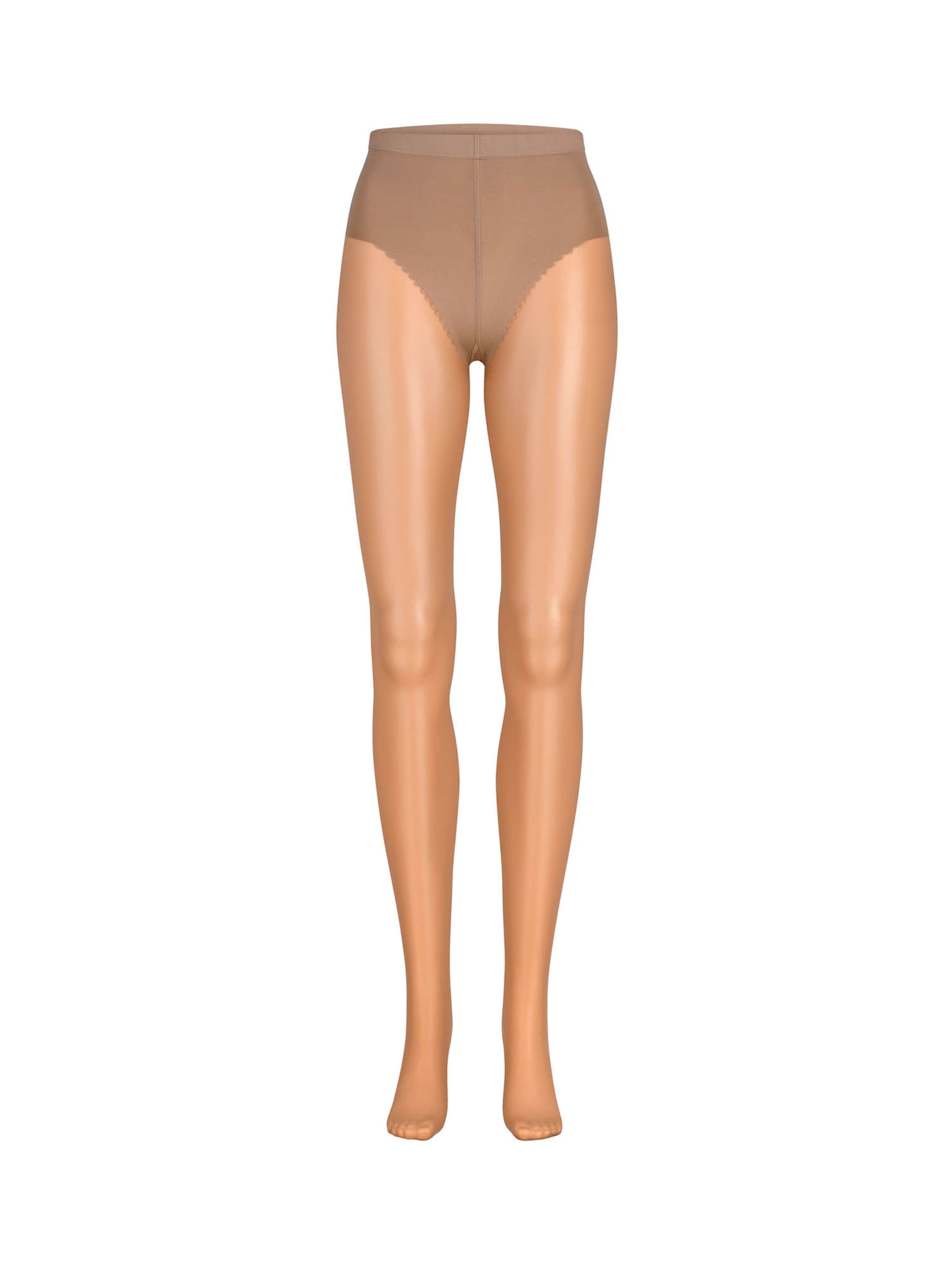Collants 'Hello Sunshine' Nur Die en beige : devant