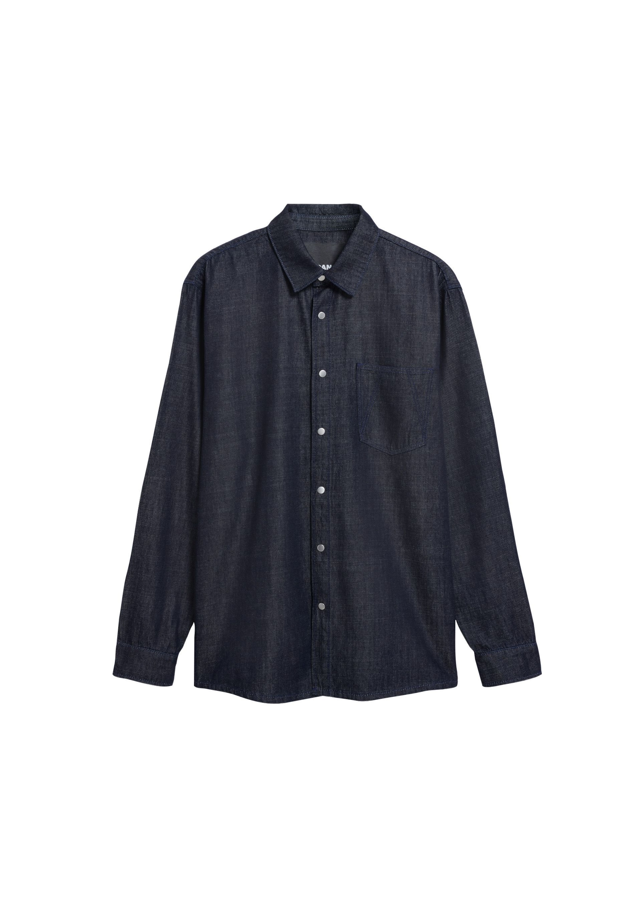 ARMEDANGELS Comfort fit Button Up Shirt in Blue: front
