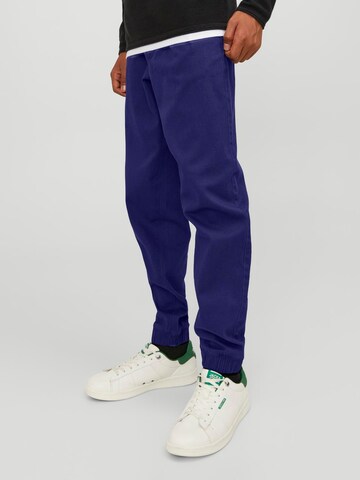 Jack & Jones Junior Tapered Byxa 'JPSTGordon JJDave' i blå: framsida