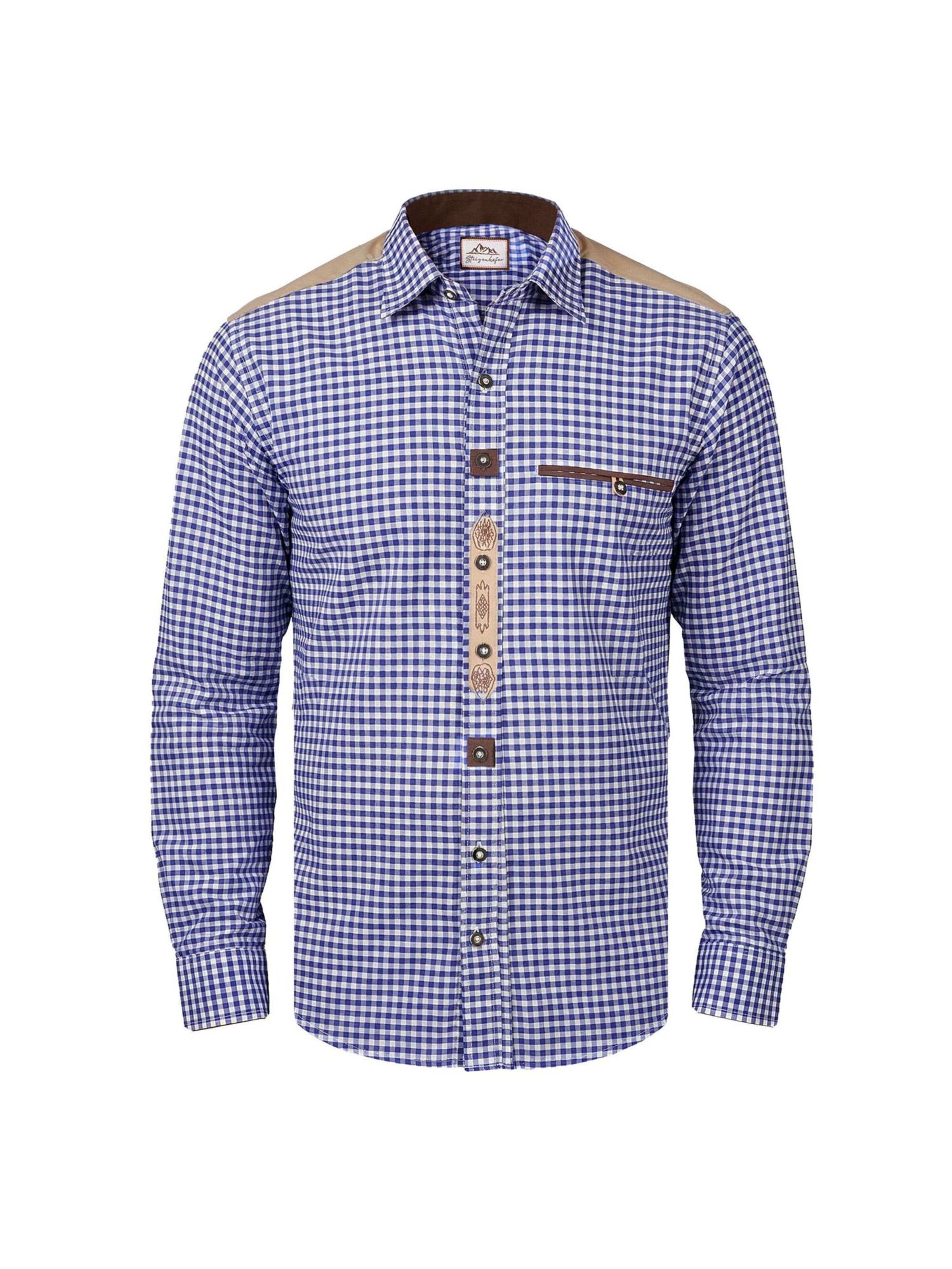 Steigenhöfer Button Up Shirt 'Leopold' in Blue: front