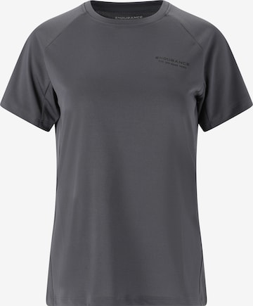 ENDURANCE Fahrradshirt 'Crusoe' in Grau: Vorderseite