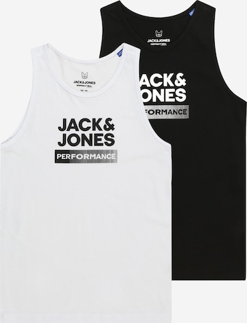 melns Jack & Jones Junior T-Krekls: no priekšpuses