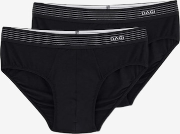 Slip Dagi en noir : devant