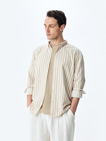 Koton Regular fit Button Up Shirt in Beige