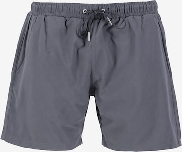 ALPHA INDUSTRIES Badehose in Grau: predná strana