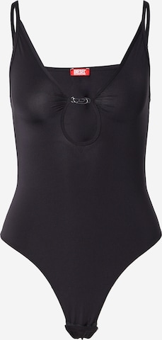 DIESEL - Camisa body 'UFBY-MEGHAN' em preto: frente