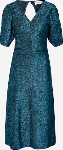 Robe de cocktail Moves en bleu : devant