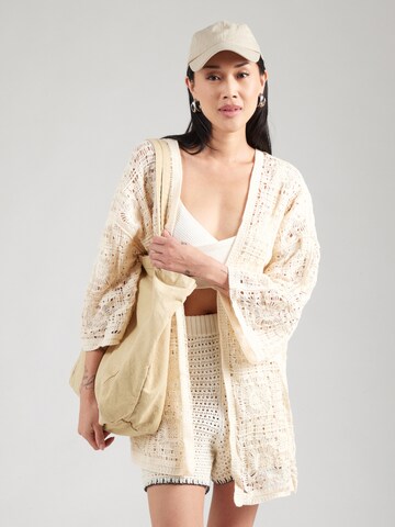 Hailys Knit cardigan 'Sa44ima' in Beige: front