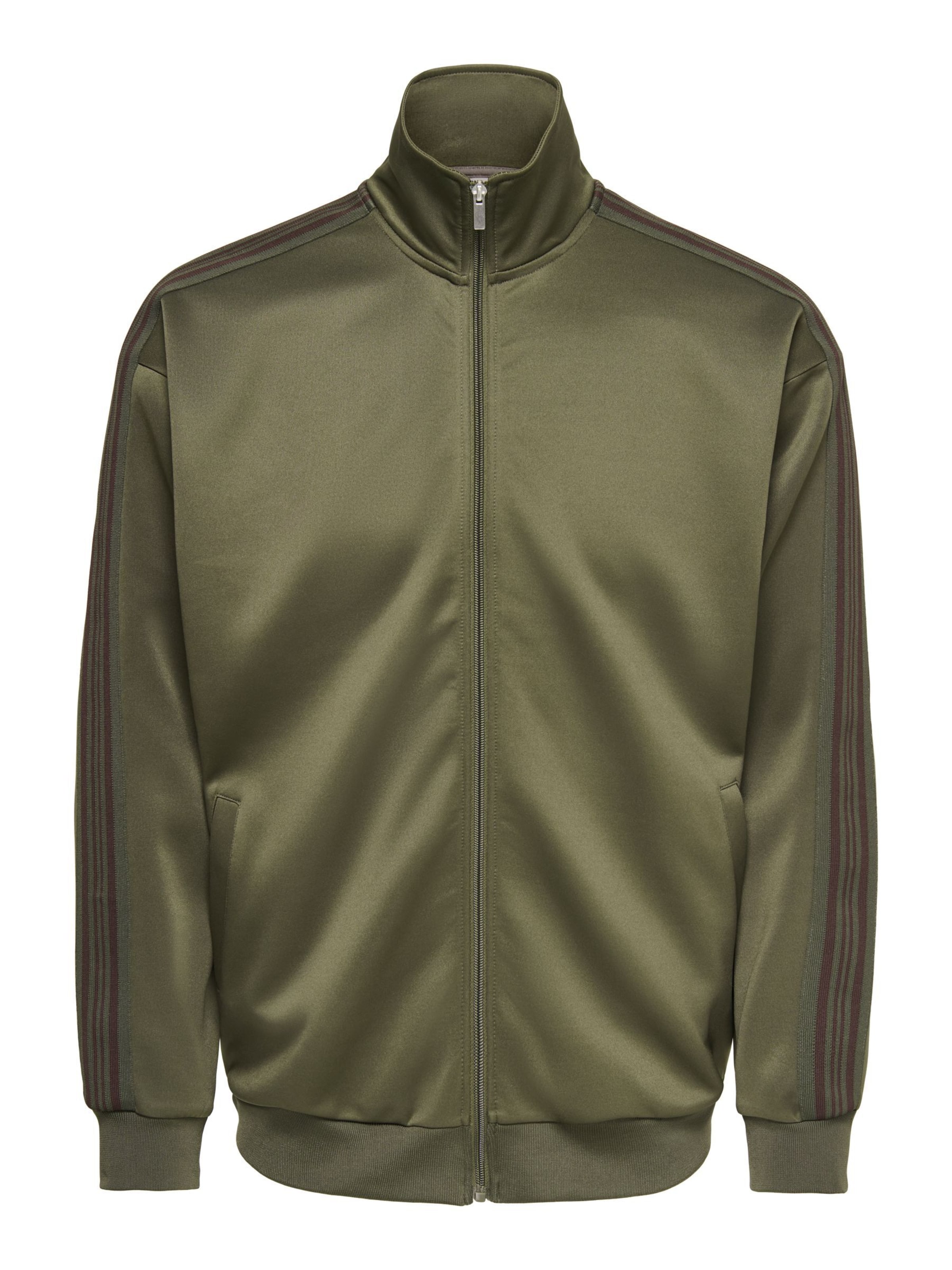 Only & Sons Sweatjacke 'ONSRiber' in Grün: Vorderseite