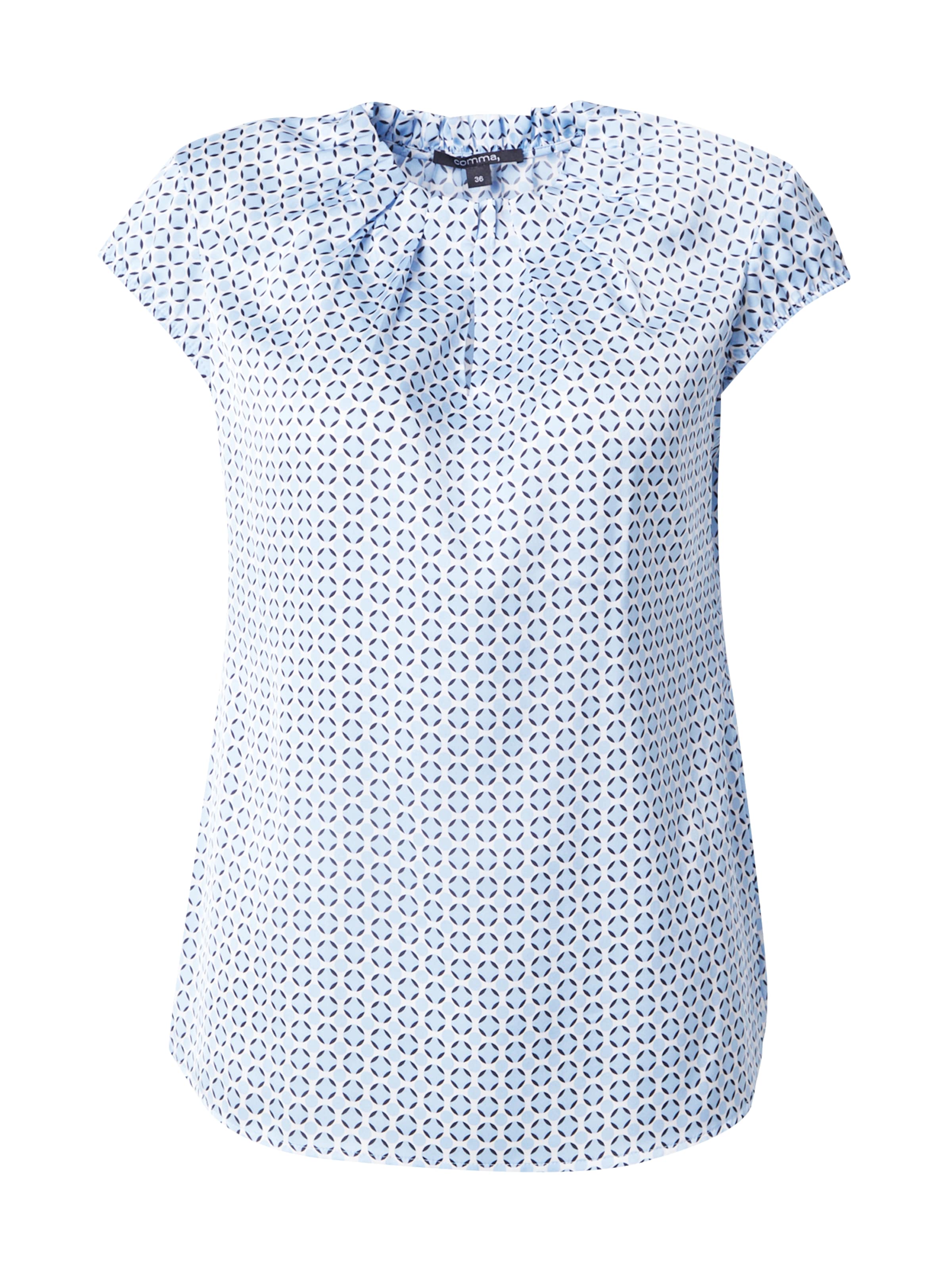 COMMA Bluse in Blau: Vorderseite