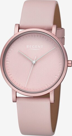 REGENT Analog Watch in Pink: front