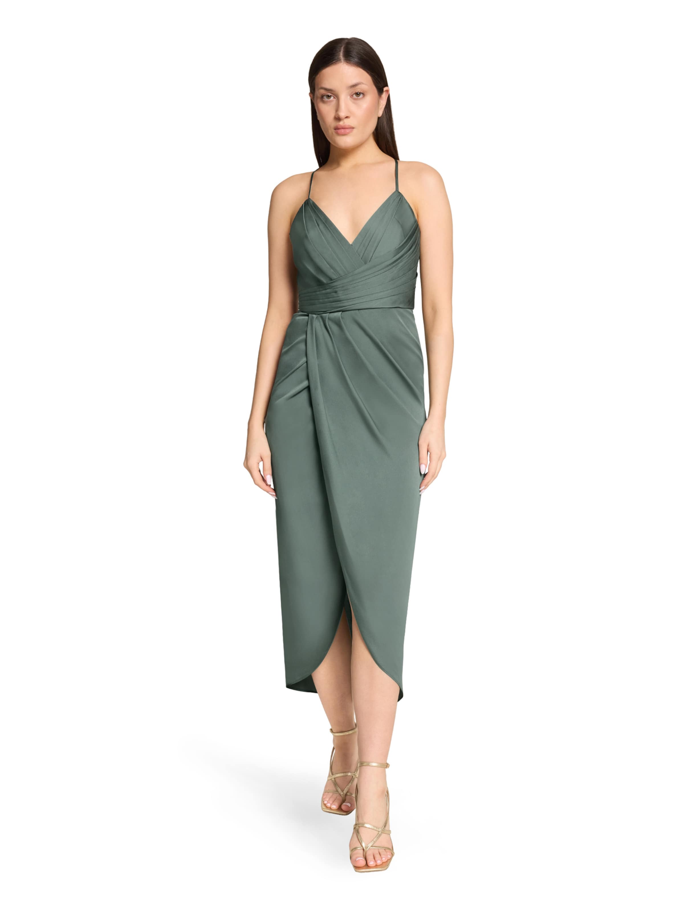 Robe de soirée Vera Mont en vert : devant