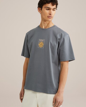 WE Fashion Shirt in Grijs: voorkant