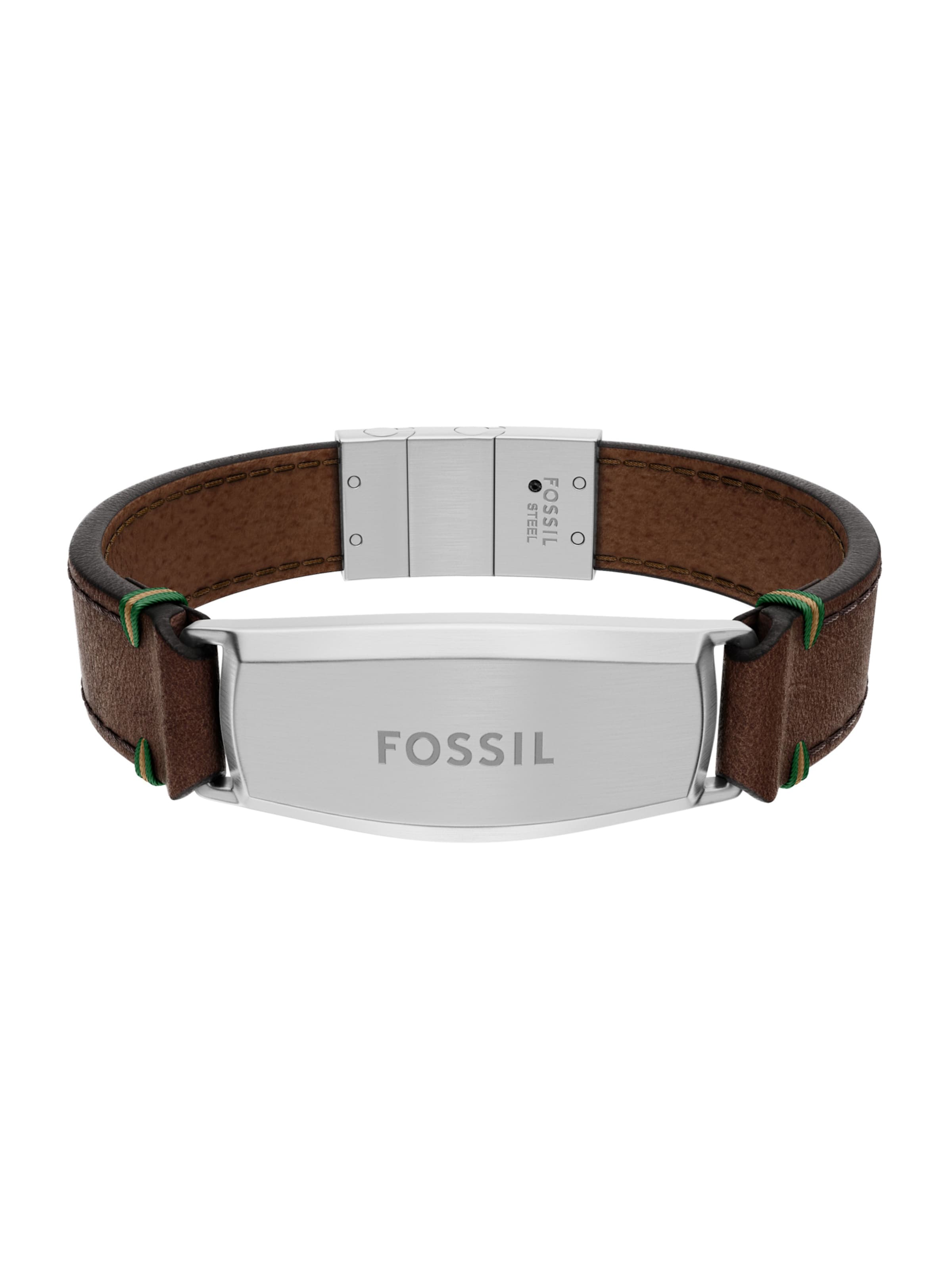 FOSSIL Bracelet 'Everett' in One Size in Brown / Silver, Item view