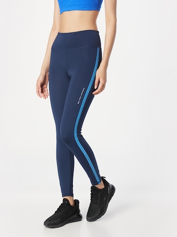 Skinny Pantalon de sport 'MAYA' Röhnisch en bleu : devant
