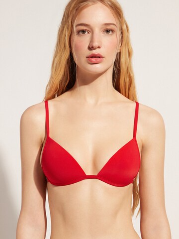 CALZEDONIA Triangle Bikini Top in Red