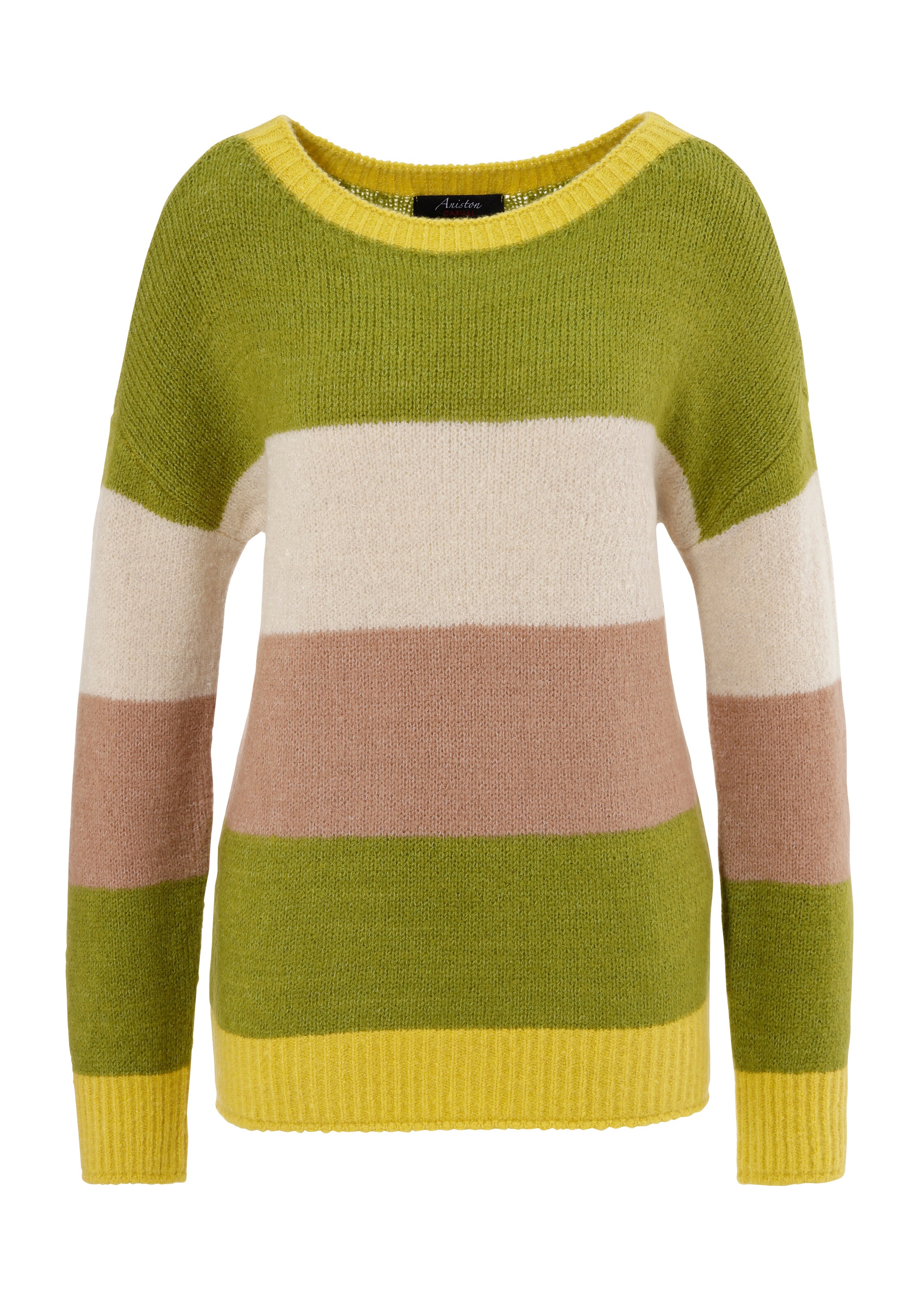Aniston CASUAL Sweater in Green: front