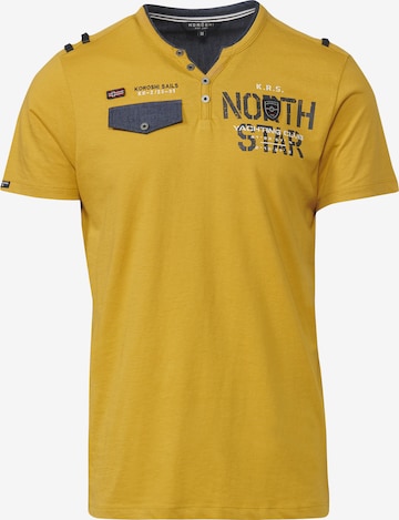 T-Shirt KOROSHI en jaune : devant