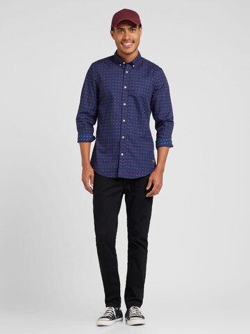 SCOTCH & SODA Slim Fit Hemd in Blau