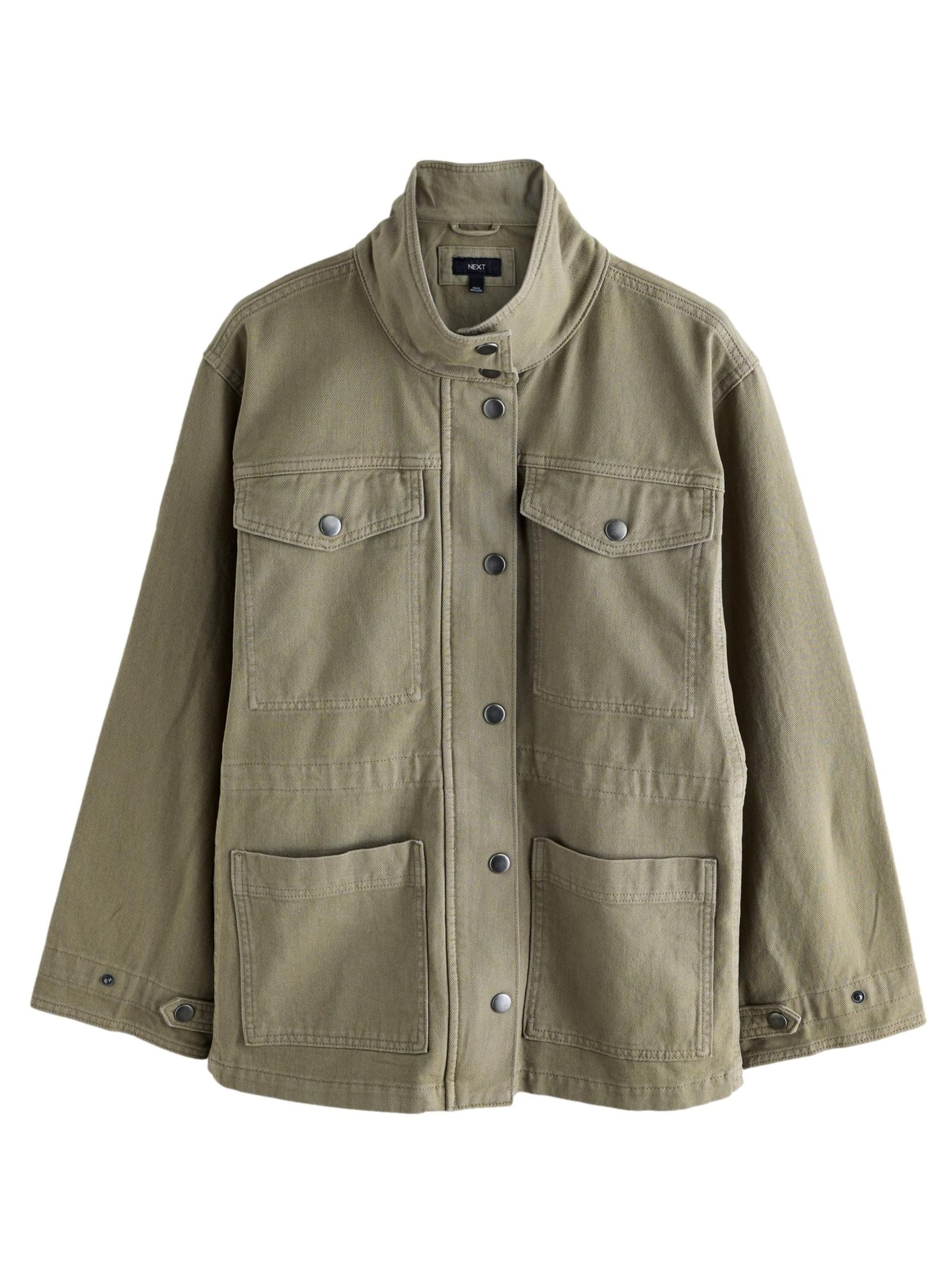 Geacă de primăvară-toamnă de la Next pe verde: față